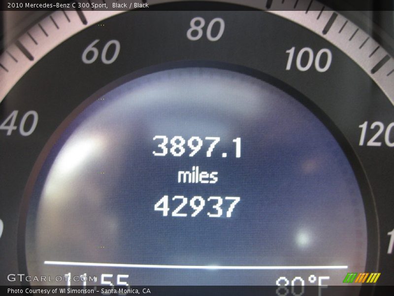 Black / Black 2010 Mercedes-Benz C 300 Sport