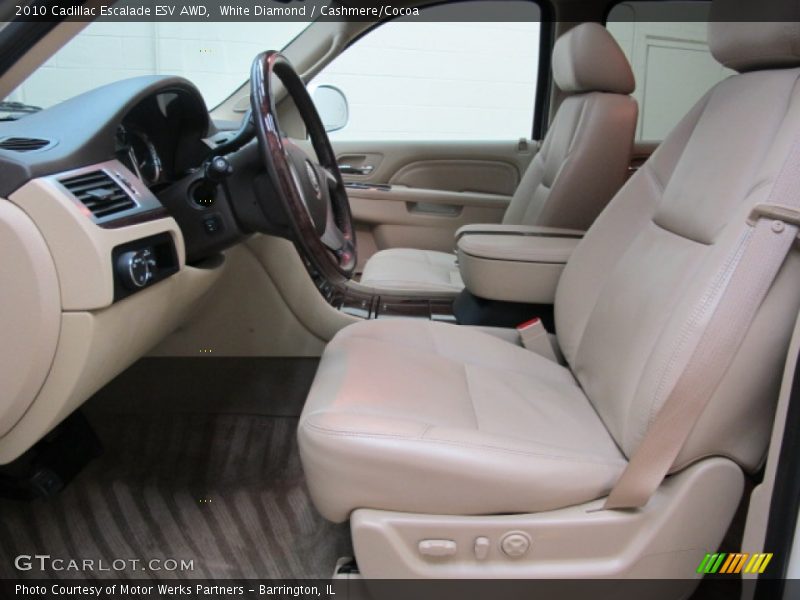 White Diamond / Cashmere/Cocoa 2010 Cadillac Escalade ESV AWD