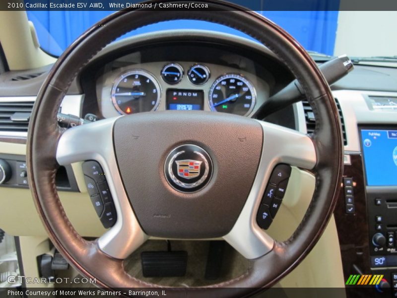 White Diamond / Cashmere/Cocoa 2010 Cadillac Escalade ESV AWD