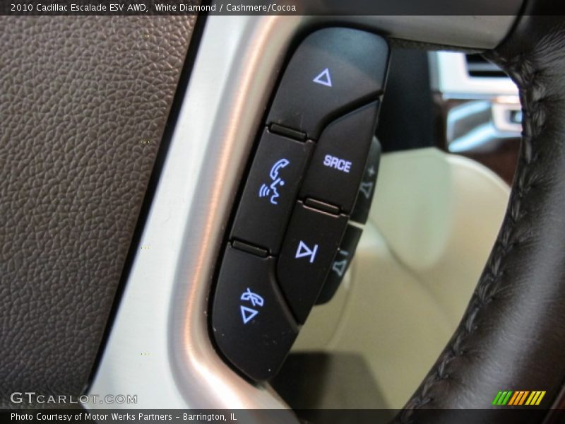 White Diamond / Cashmere/Cocoa 2010 Cadillac Escalade ESV AWD