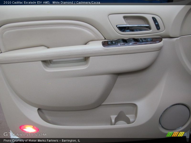 White Diamond / Cashmere/Cocoa 2010 Cadillac Escalade ESV AWD