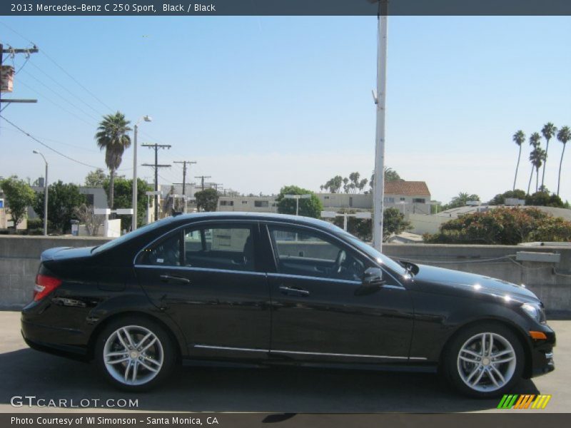 Black / Black 2013 Mercedes-Benz C 250 Sport