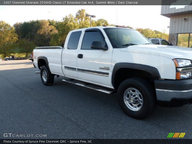 Summit White / Dark Charcoal 2007 Chevrolet Silverado 2500HD Classic LT Extended Cab 4x4