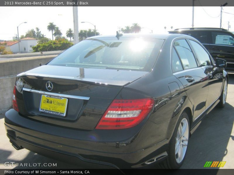 Black / Black 2013 Mercedes-Benz C 250 Sport