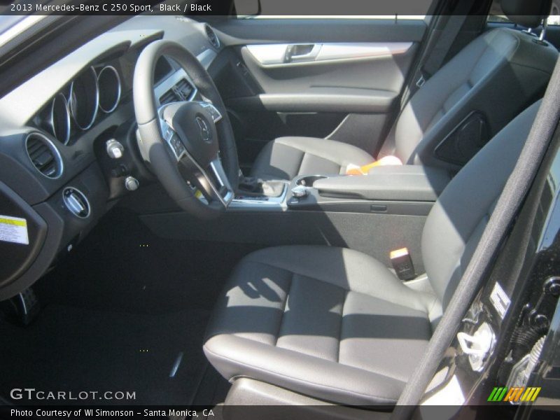 Black / Black 2013 Mercedes-Benz C 250 Sport