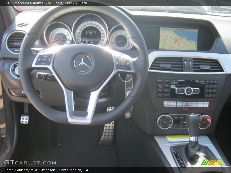 Black / Black 2013 Mercedes-Benz C 250 Sport