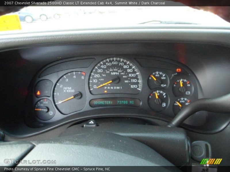 Summit White / Dark Charcoal 2007 Chevrolet Silverado 2500HD Classic LT Extended Cab 4x4