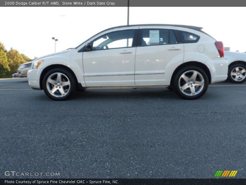 Stone White / Dark Slate Gray 2008 Dodge Caliber R/T AWD