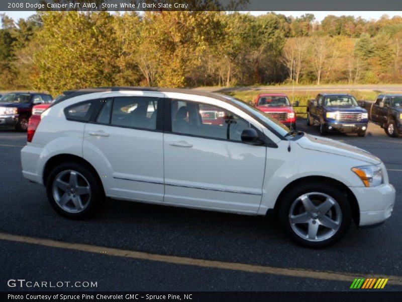 Stone White / Dark Slate Gray 2008 Dodge Caliber R/T AWD