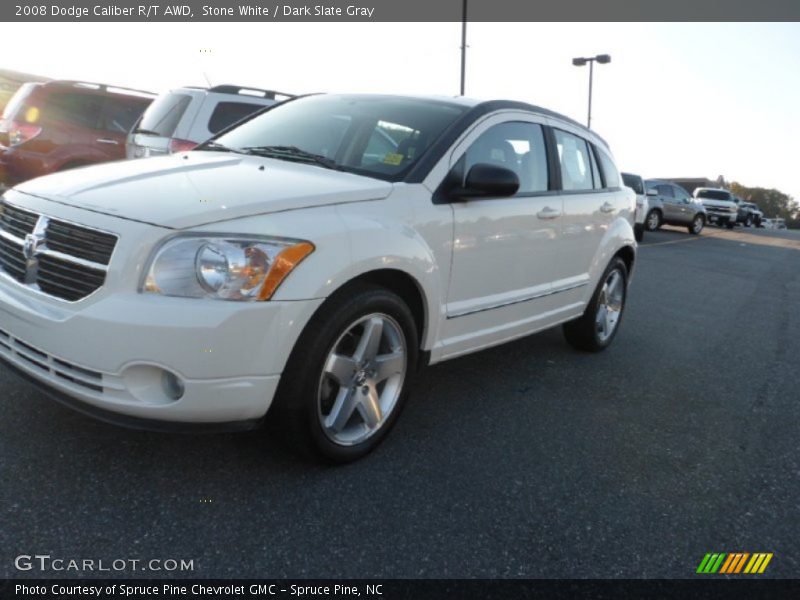 Stone White / Dark Slate Gray 2008 Dodge Caliber R/T AWD