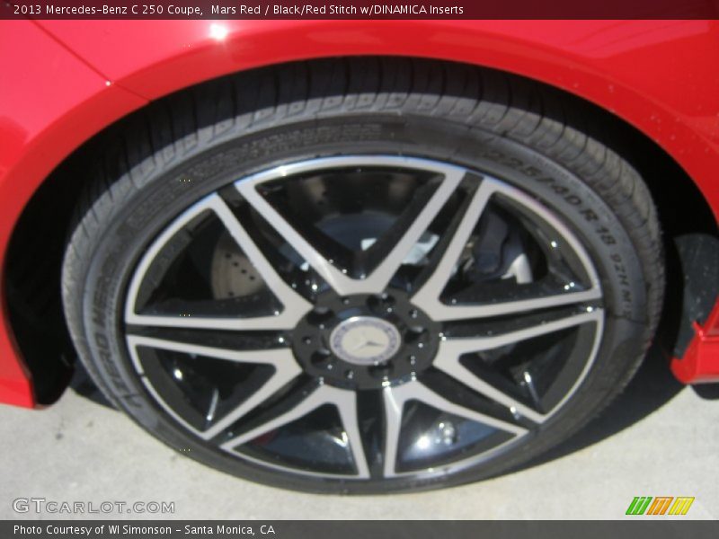 Mars Red / Black/Red Stitch w/DINAMICA Inserts 2013 Mercedes-Benz C 250 Coupe
