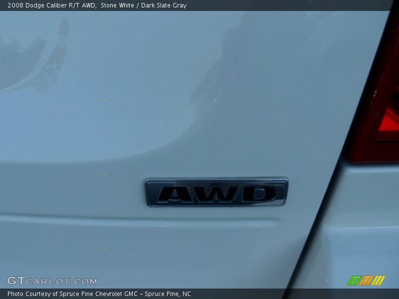 Stone White / Dark Slate Gray 2008 Dodge Caliber R/T AWD