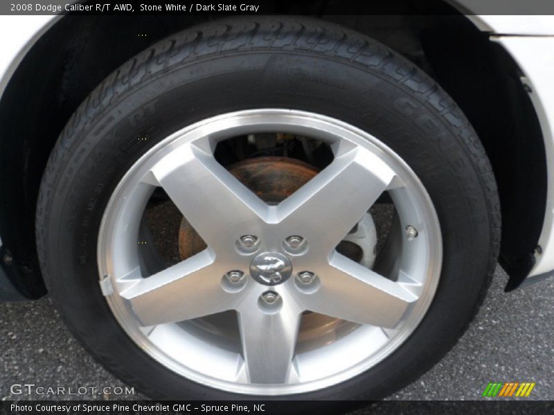 Stone White / Dark Slate Gray 2008 Dodge Caliber R/T AWD