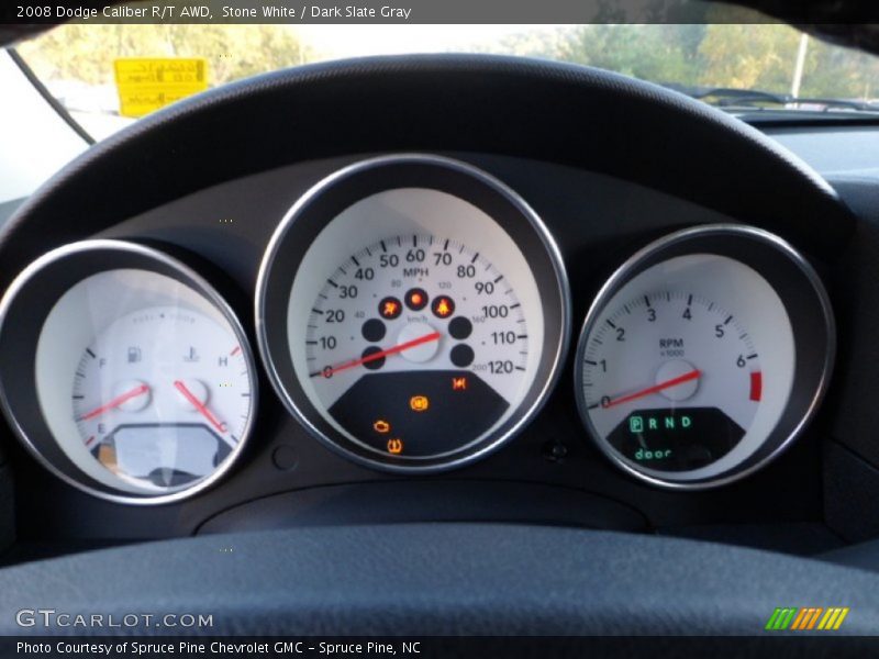 Stone White / Dark Slate Gray 2008 Dodge Caliber R/T AWD