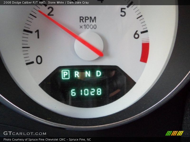 Stone White / Dark Slate Gray 2008 Dodge Caliber R/T AWD