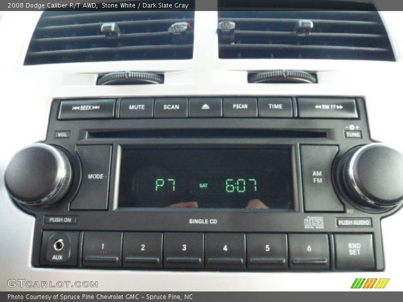 Stone White / Dark Slate Gray 2008 Dodge Caliber R/T AWD