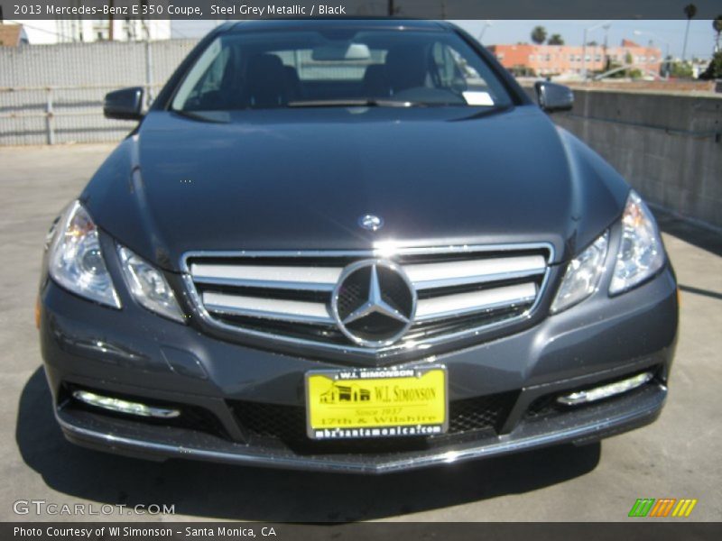 Steel Grey Metallic / Black 2013 Mercedes-Benz E 350 Coupe