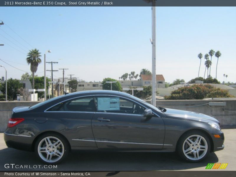Steel Grey Metallic / Black 2013 Mercedes-Benz E 350 Coupe