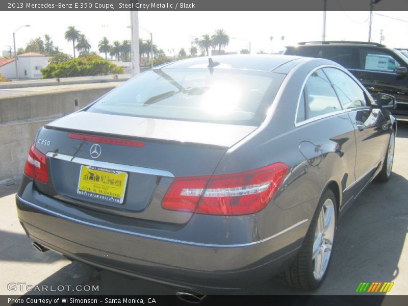 Steel Grey Metallic / Black 2013 Mercedes-Benz E 350 Coupe