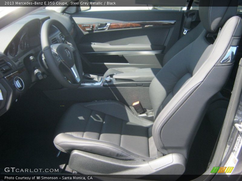 Steel Grey Metallic / Black 2013 Mercedes-Benz E 350 Coupe