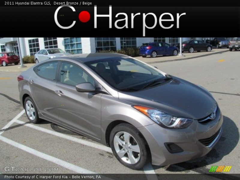 Desert Bronze / Beige 2011 Hyundai Elantra GLS