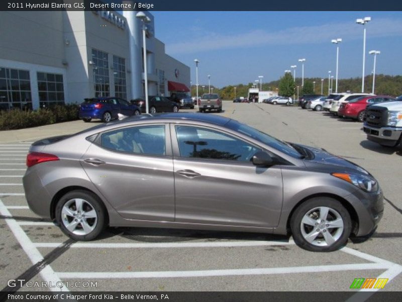 Desert Bronze / Beige 2011 Hyundai Elantra GLS