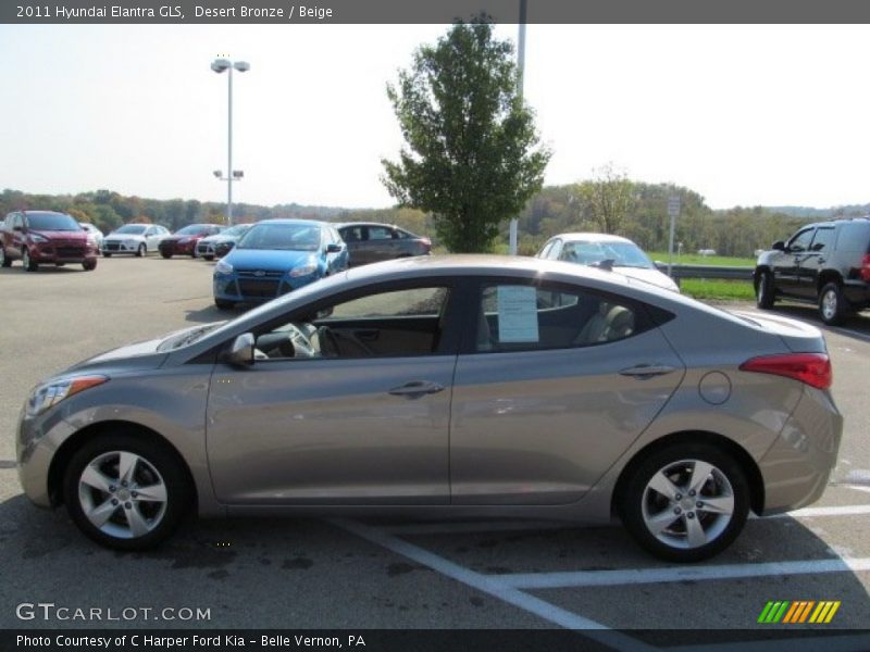 Desert Bronze / Beige 2011 Hyundai Elantra GLS