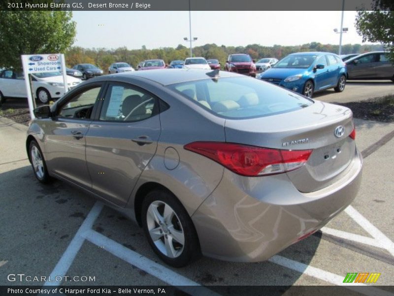 Desert Bronze / Beige 2011 Hyundai Elantra GLS