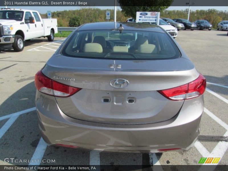 Desert Bronze / Beige 2011 Hyundai Elantra GLS