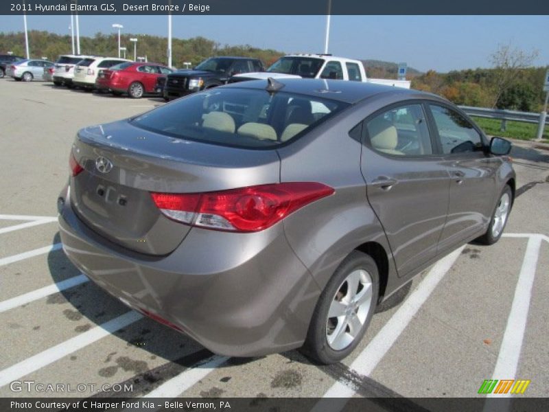 Desert Bronze / Beige 2011 Hyundai Elantra GLS