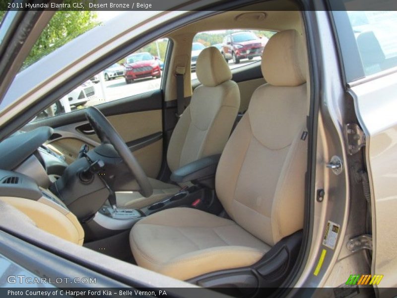 Desert Bronze / Beige 2011 Hyundai Elantra GLS