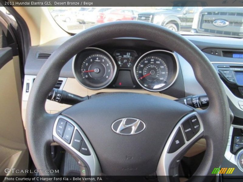 Desert Bronze / Beige 2011 Hyundai Elantra GLS