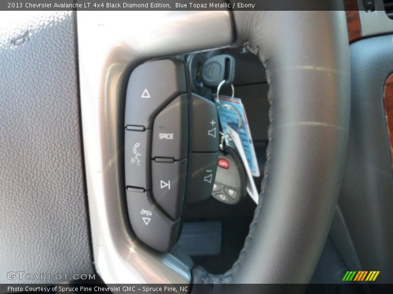 Blue Topaz Metallic / Ebony 2013 Chevrolet Avalanche LT 4x4 Black Diamond Edition