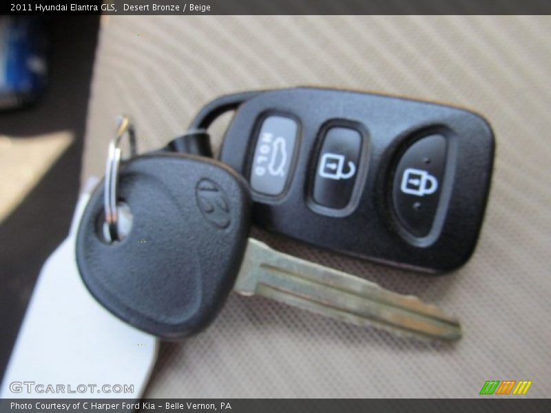 Desert Bronze / Beige 2011 Hyundai Elantra GLS