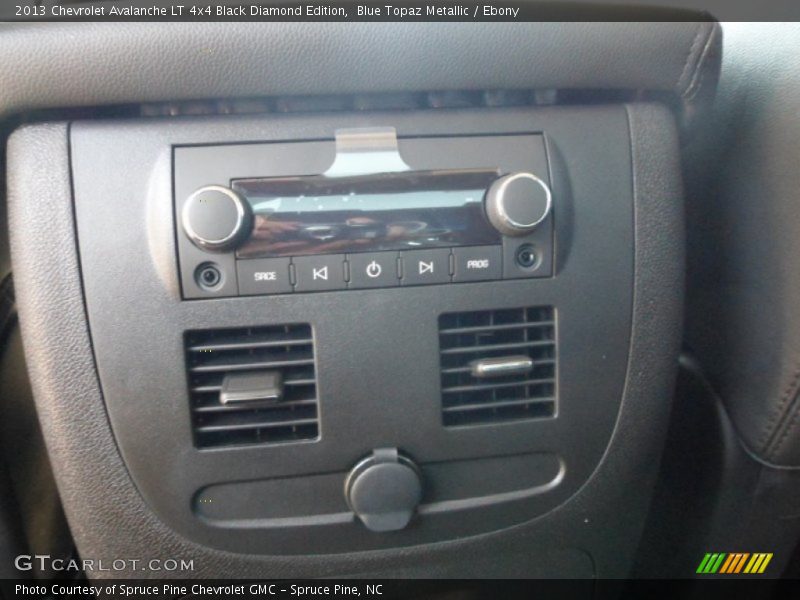 Blue Topaz Metallic / Ebony 2013 Chevrolet Avalanche LT 4x4 Black Diamond Edition