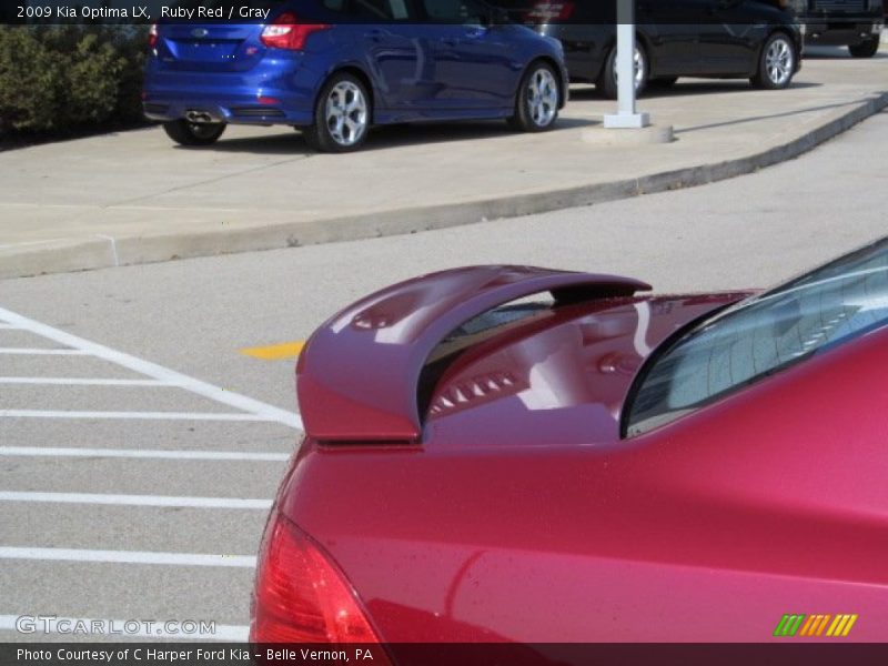Ruby Red / Gray 2009 Kia Optima LX