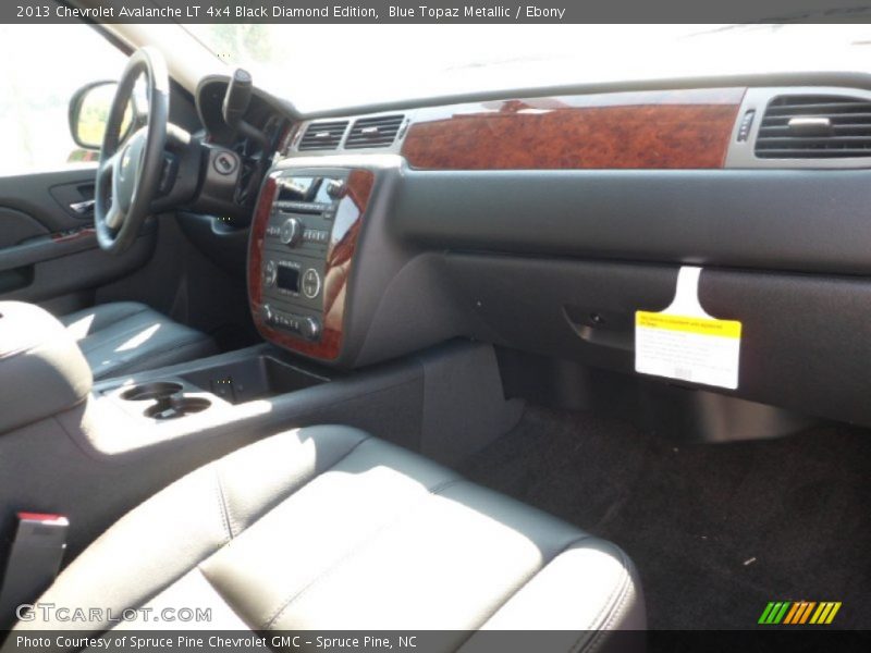 Blue Topaz Metallic / Ebony 2013 Chevrolet Avalanche LT 4x4 Black Diamond Edition