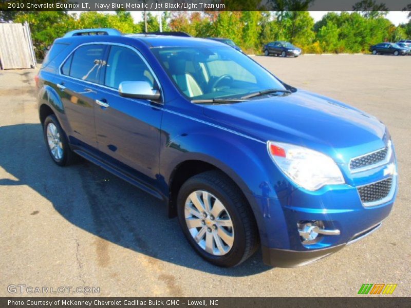 Navy Blue Metallic / Jet Black/Light Titanium 2010 Chevrolet Equinox LT