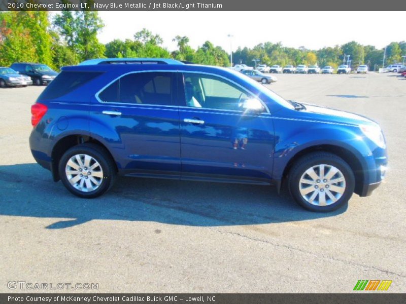 Navy Blue Metallic / Jet Black/Light Titanium 2010 Chevrolet Equinox LT
