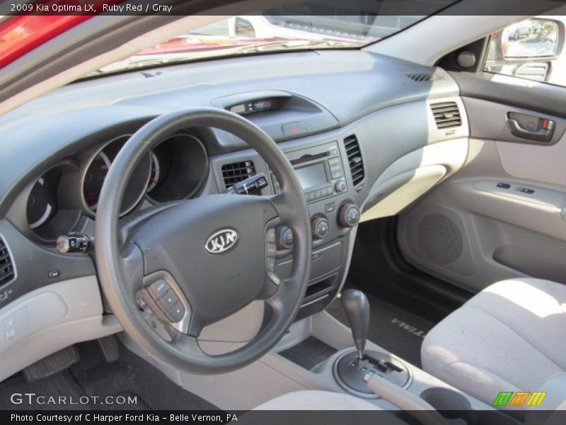 Ruby Red / Gray 2009 Kia Optima LX
