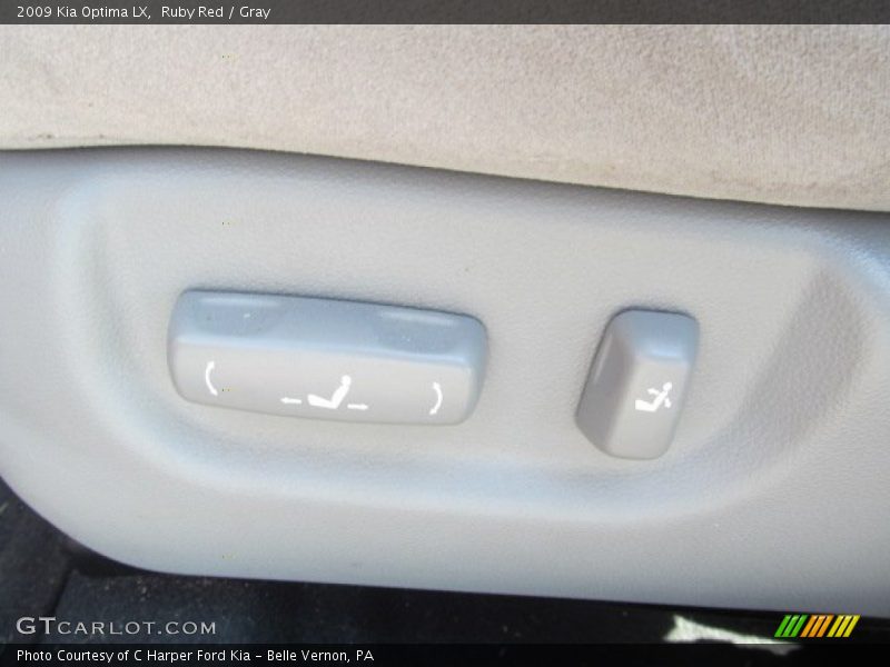 Ruby Red / Gray 2009 Kia Optima LX