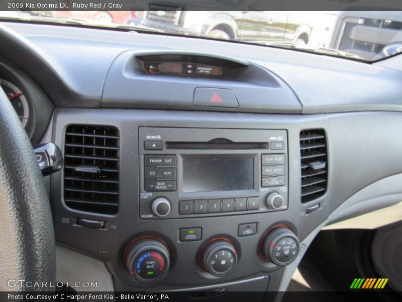 Ruby Red / Gray 2009 Kia Optima LX