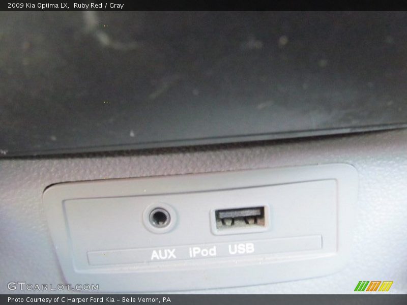 Ruby Red / Gray 2009 Kia Optima LX