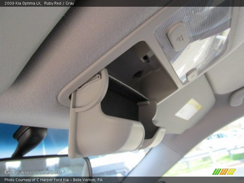 Ruby Red / Gray 2009 Kia Optima LX