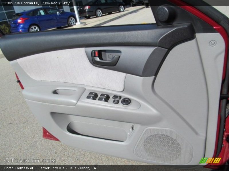 Ruby Red / Gray 2009 Kia Optima LX