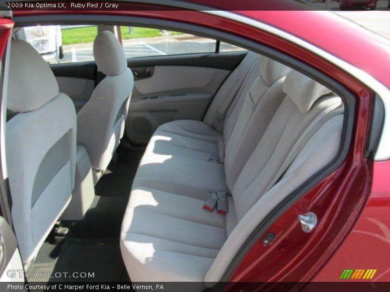 Ruby Red / Gray 2009 Kia Optima LX