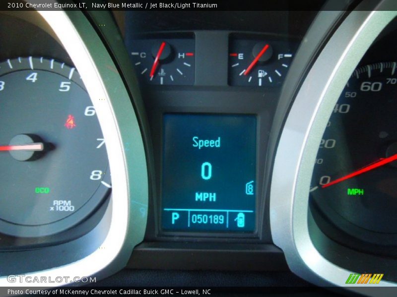 Navy Blue Metallic / Jet Black/Light Titanium 2010 Chevrolet Equinox LT