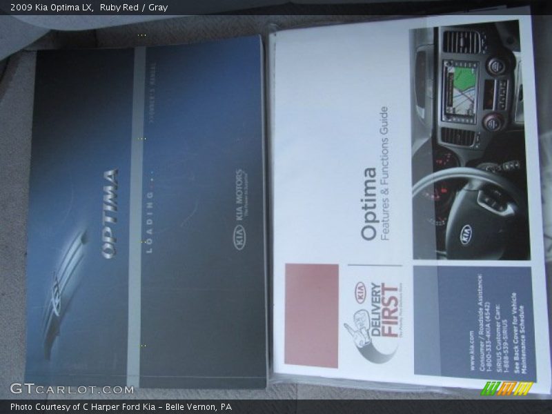Ruby Red / Gray 2009 Kia Optima LX
