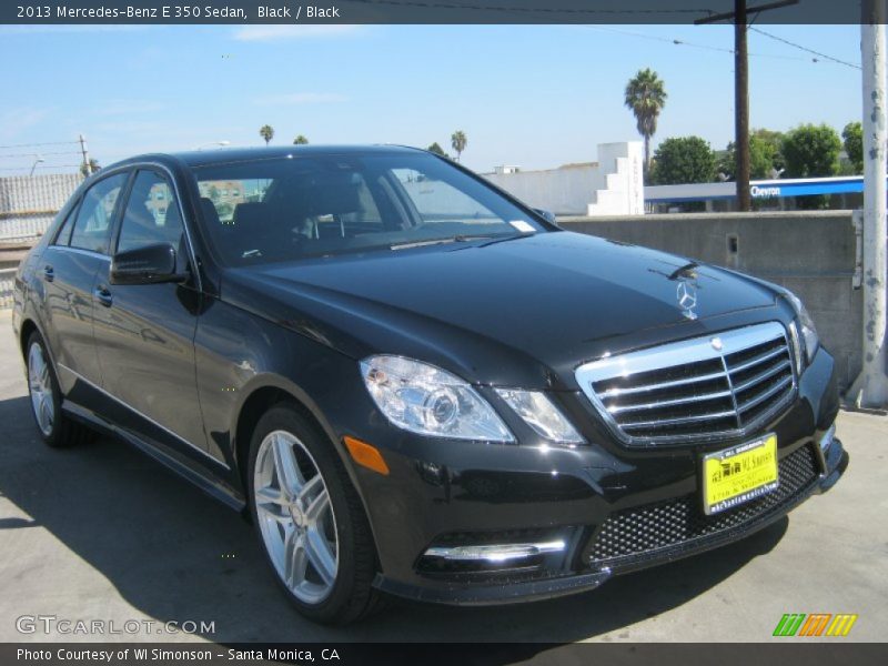Black / Black 2013 Mercedes-Benz E 350 Sedan