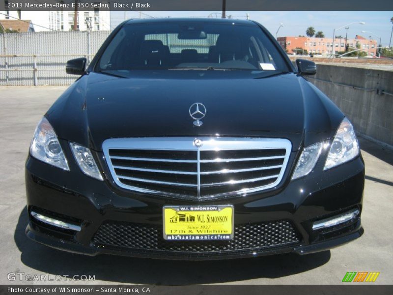 Black / Black 2013 Mercedes-Benz E 350 Sedan